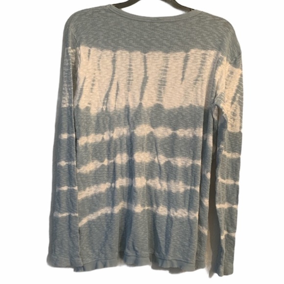 Anthropologie Left of Center Fela Tie Dye Waffle Knit Tunic Tee Size Small - Picture 3 of 7
